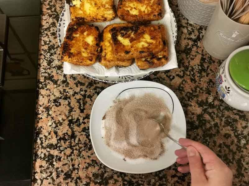 Azucar canela rebozar