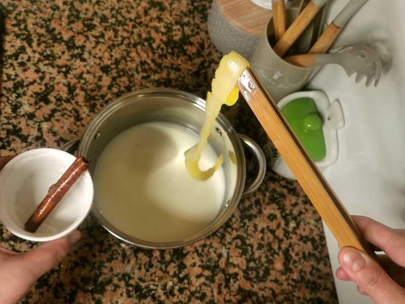 Retirar limon y canela