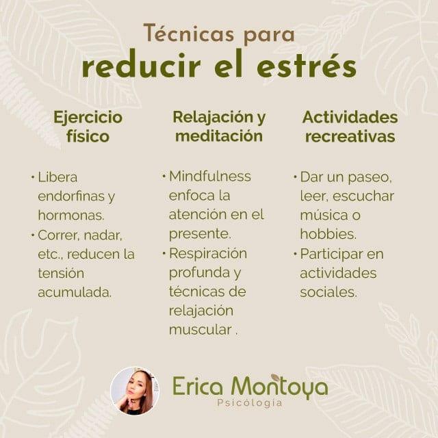 Técnicas para reducir el estrés