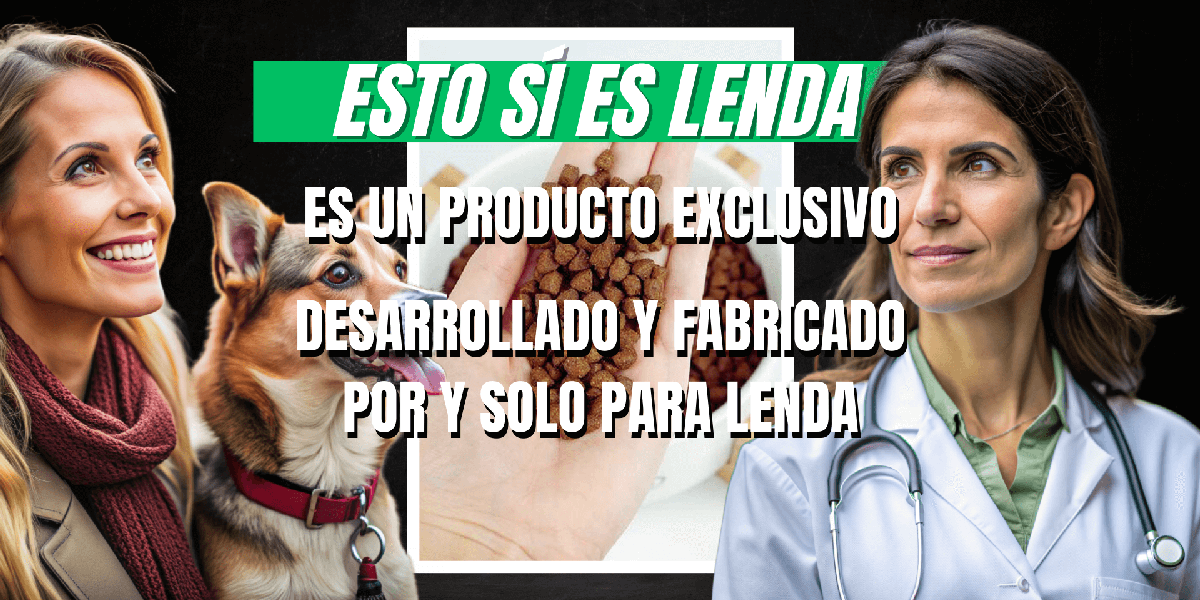 Mujer veterinaria confirma a cliente que Lenda es un pienso único