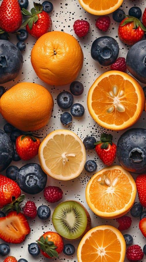 Varias frutas de invierno