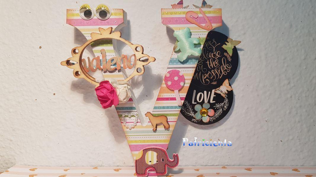 Letra V de Valeria Patricienta Art