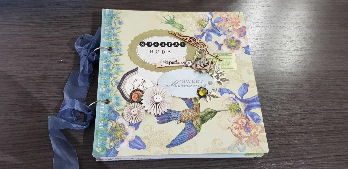 Libro de firmas para bodas scrapbooking