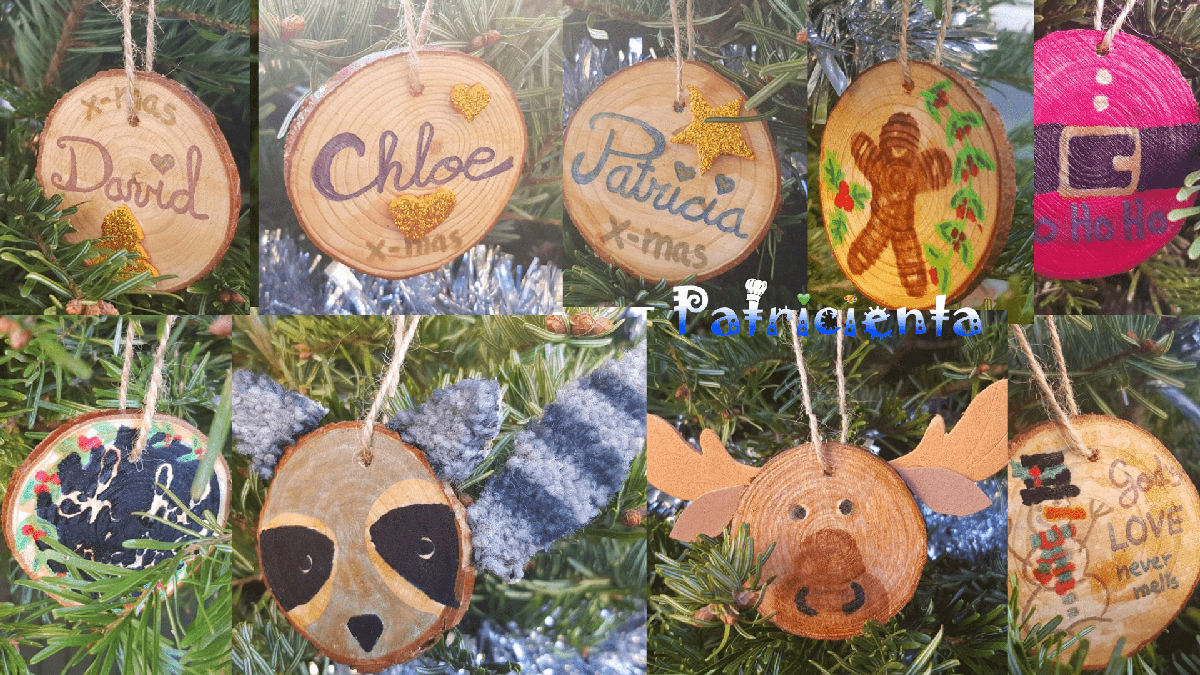 Adornos navideños fáciles con madera