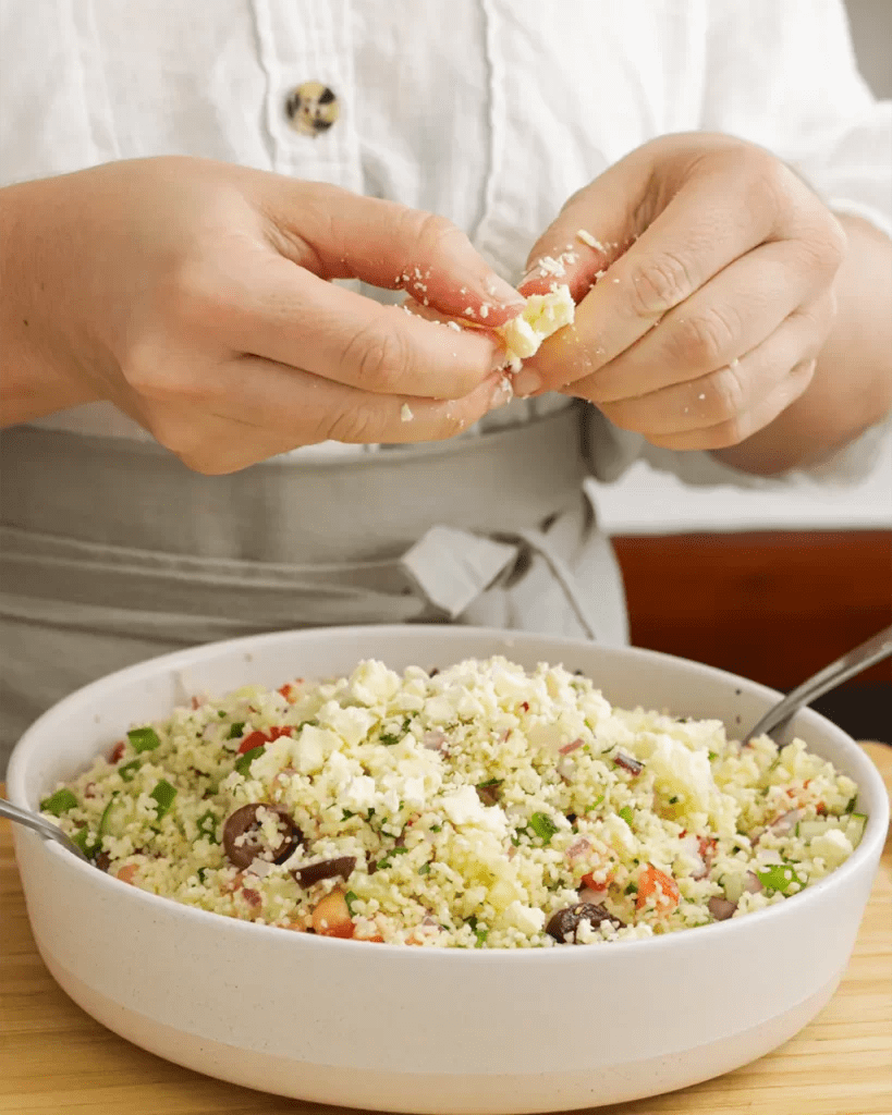 queso feta en cous cous