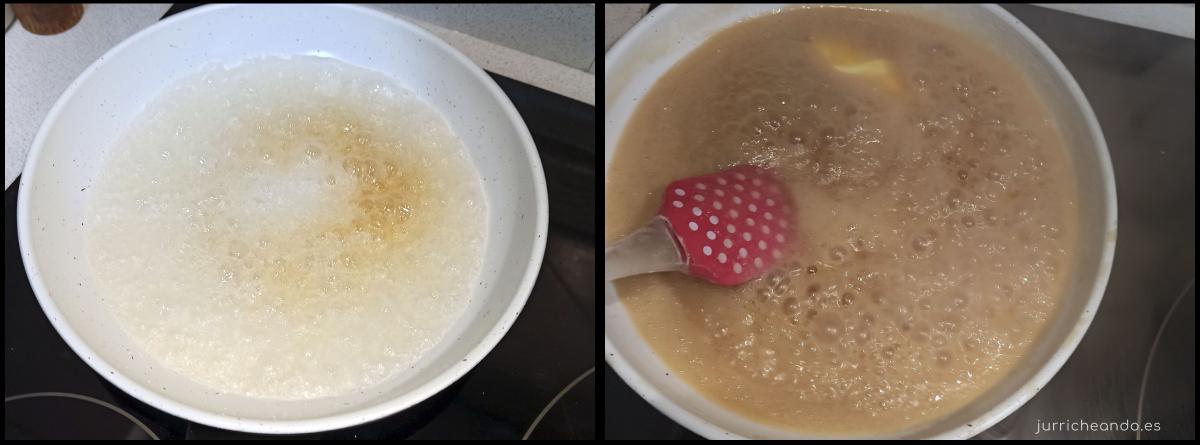 Preparar salsa de caramelo salado