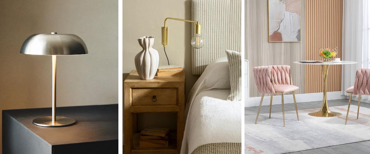 Cómo usar dorado y plateado en tu decoración