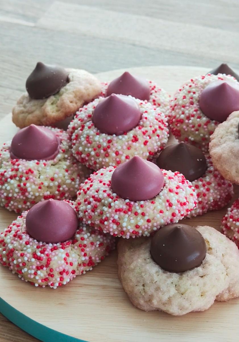 Receta de galletas de San Valentín con Centro de Beso