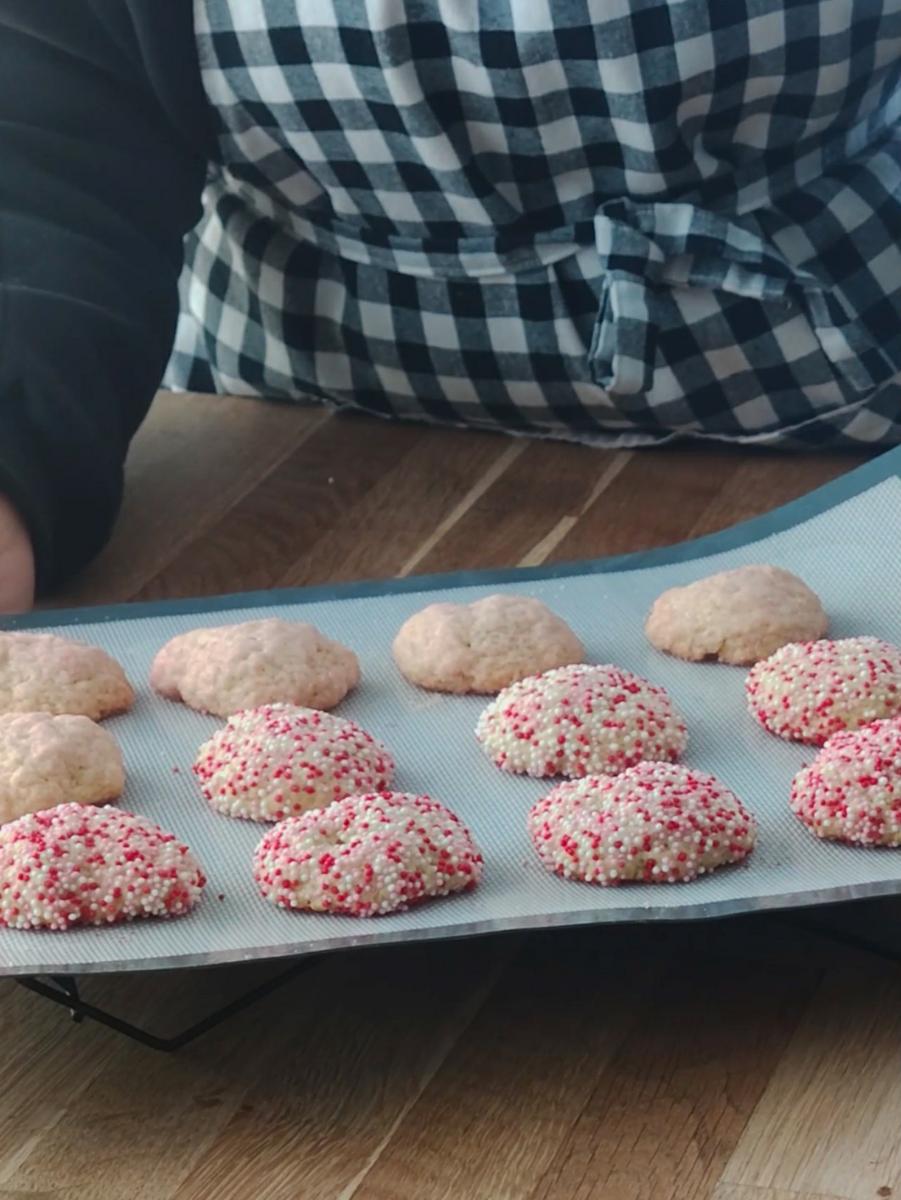 Receta de galletas de San Valentín con Centro de Beso