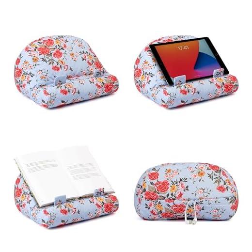 Book Couch Soporte para iPad | Soporte para Tableta | Soporte para Libros | Almohada de Lectura | Leer en la Cama en Casa | Soporte Cojín para Tableta | Regalo para Lectores