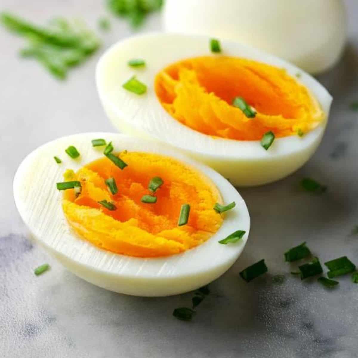 huevos duros en freidora de aire