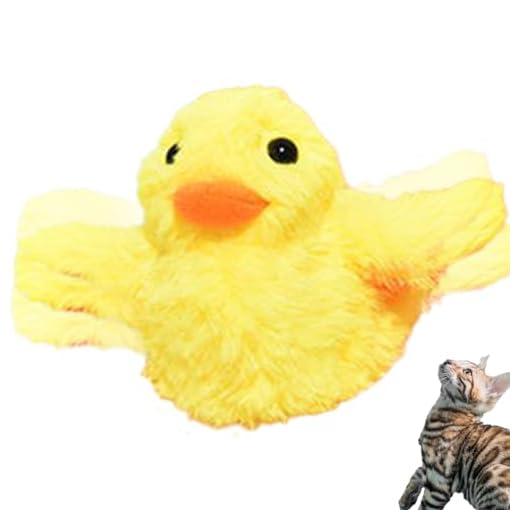Toy de Gato Interactivo Toy Interactive Toy Flapping Gat Toy USB USB Cargados de Gato chirrido Juguetes de Hierba gatera con Accesorios para Gatos de Gato Interior de Sonido Desmontable de Sonido