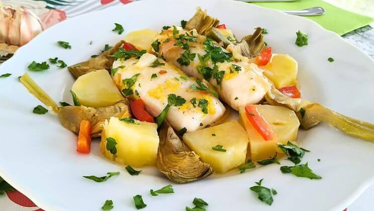 Lomos de merluza al limón