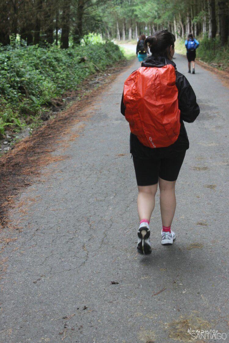 foto de peregrina en el camino