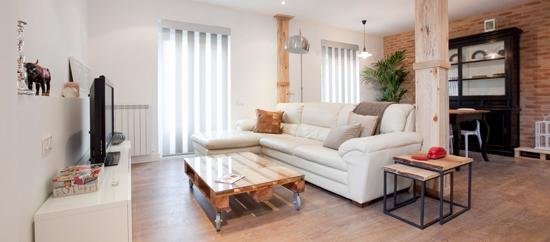 loft estilo neoyorquino Decoración con palés