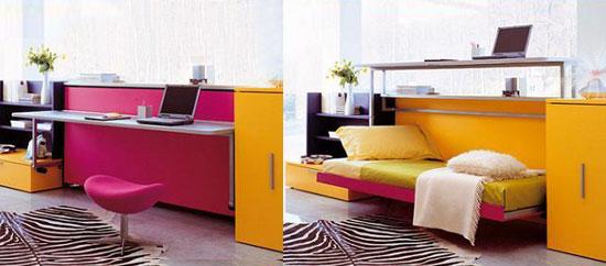 cama abatible2 Camas que ahorran espacio