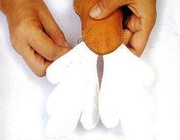 Muñecos en fieltro reno navideño10