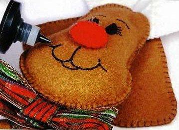 Muñecos en fieltro reno navideño15