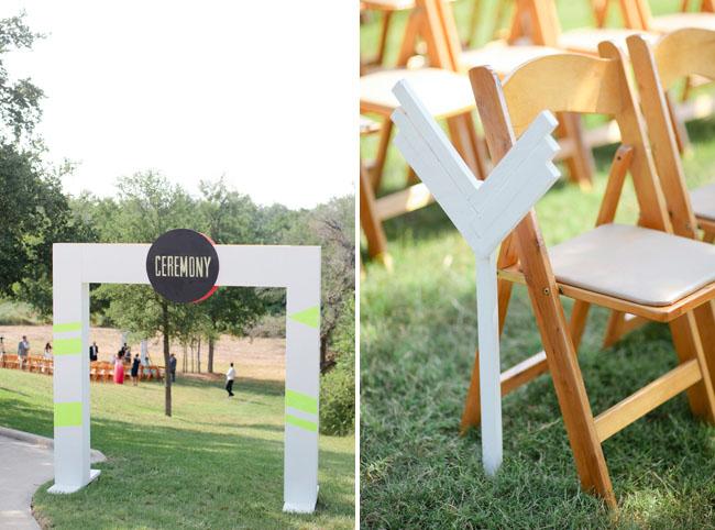 ceremonia arco de madera