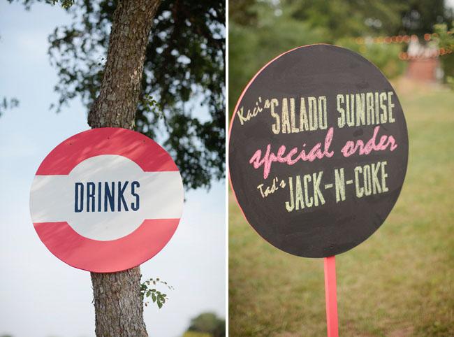 letreros de madera de la boda