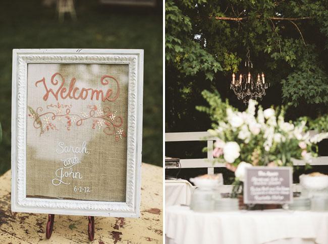 welcome wedding sign