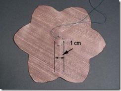 Comece com um miolo de 1 cm de diâmetro