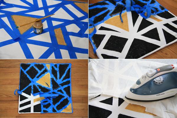 geometric pattern pillow - drifter and the gypsy blog