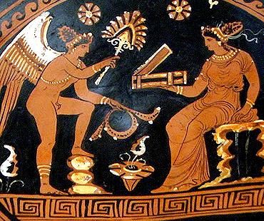 Abanicos en la Antigua Grecia