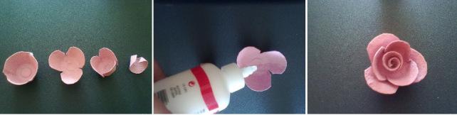 Flores con cartones de huevos (1)