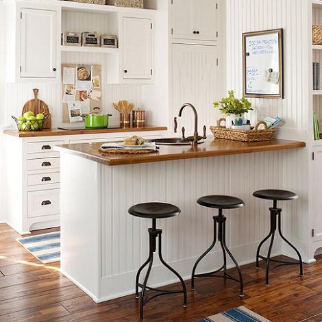 Encimera de madera en la cocina 07