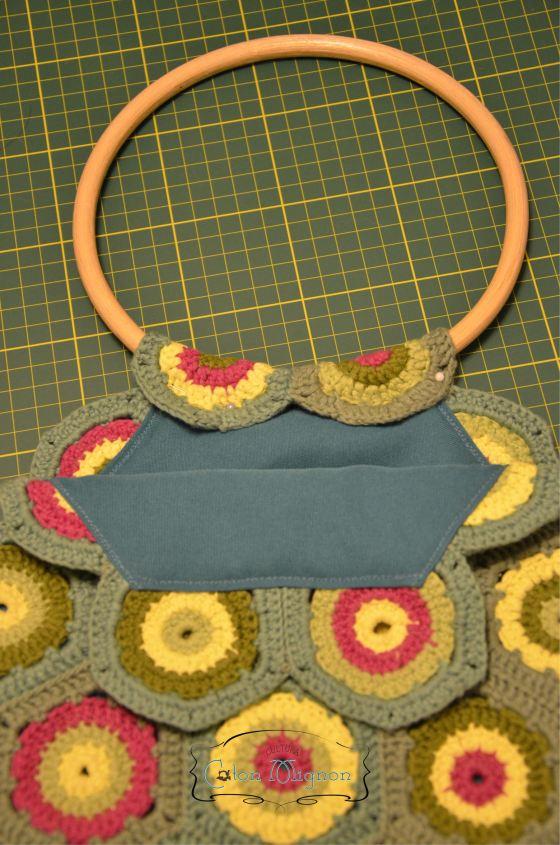 Colocar asas redondas bolso grannys 1 crochet