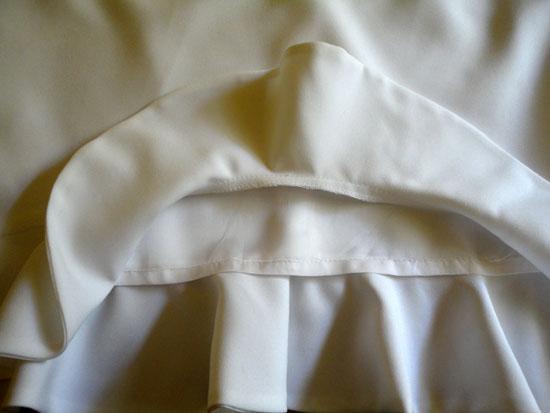 falda con cintura alta