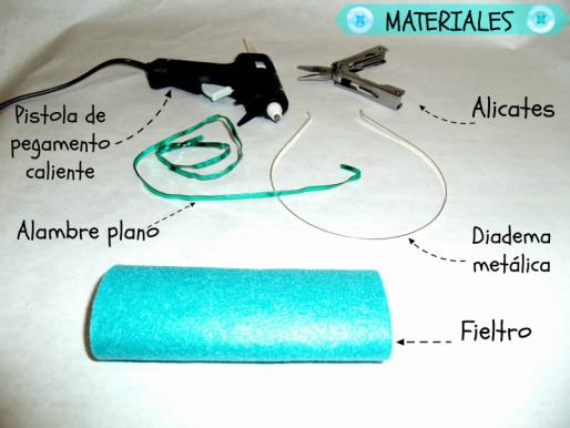 Diadema de alambre plano