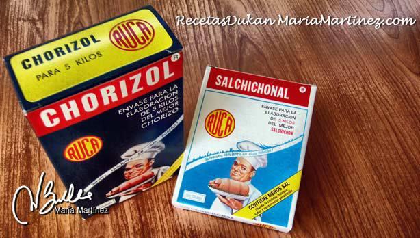 Chorizo Dukan, condimentos: Chorizol y Salchichonal