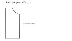 PATRON PANTALON FOFUCHO NOVIO