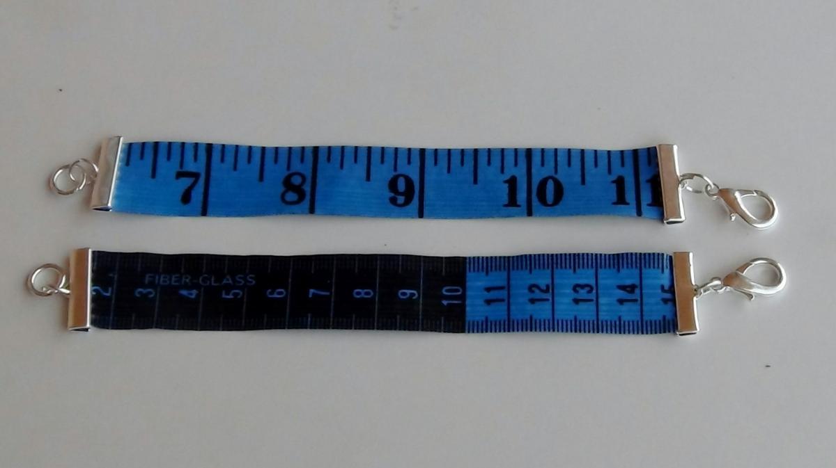 How to make bracelets with dressmakers tape measures Cómo hacer pulseras con una cinta métrica