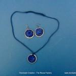 Pendientes y collar con cápsulas recicladas de cápsulas de café Nespresso - Earings and a Necklace with Recycled Nespresso Coffee Capsules