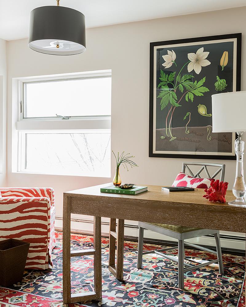 despacho estilo ecléctico exótico y botánico