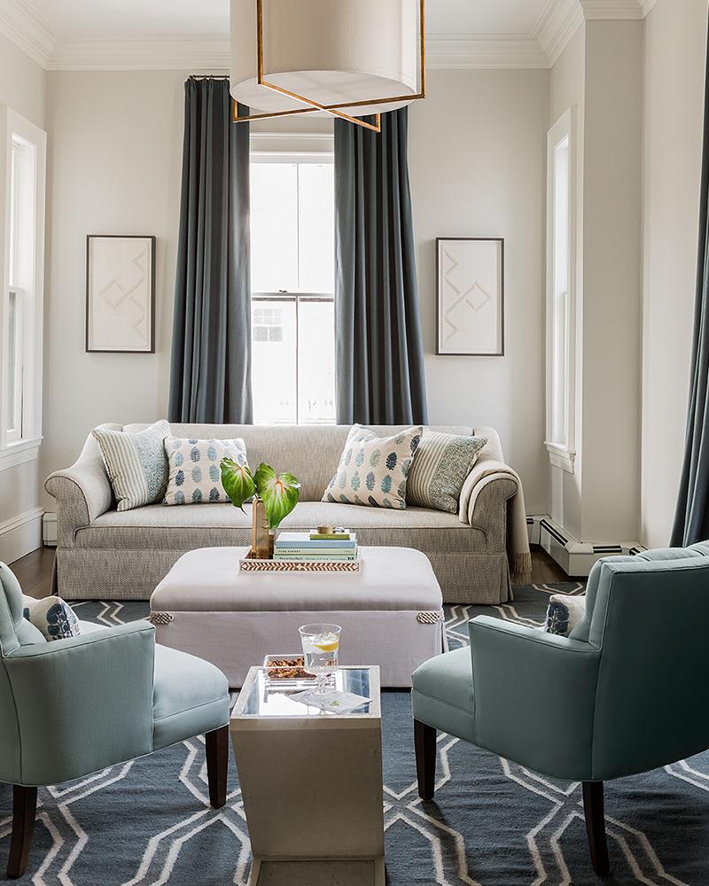 salón clásico cosmopolita disposición simétrica