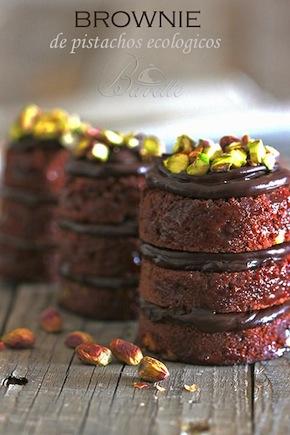 Brownie de pistachos