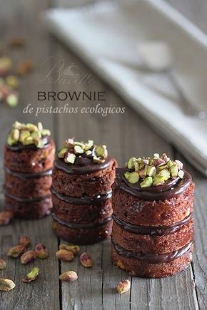Brownie de pistachos