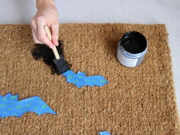 DIY felpudo halloween