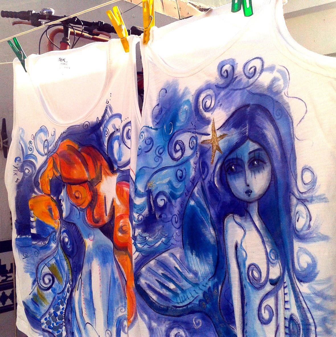 camisetas pintadas por encargo