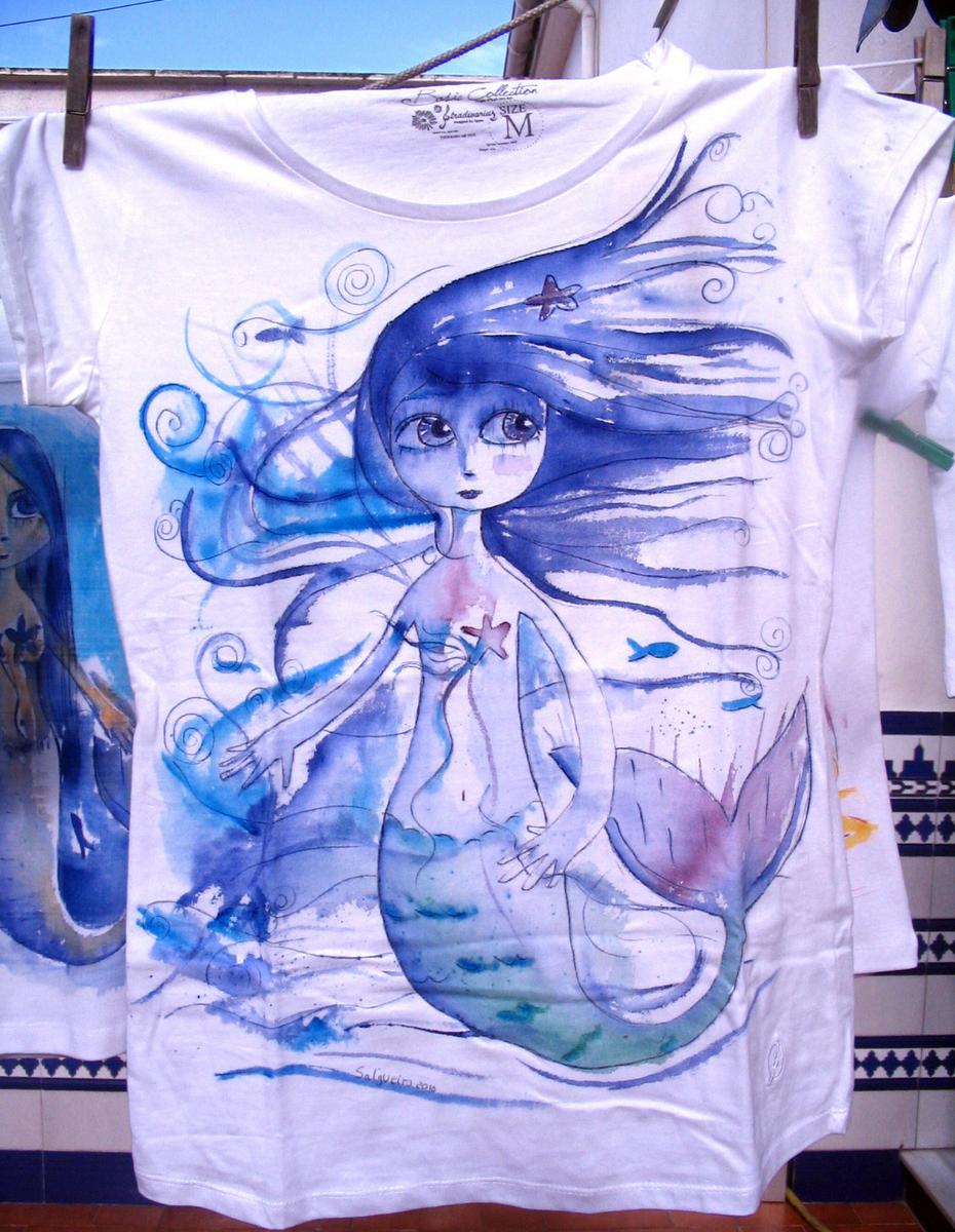 camisetas pintadas a mano mj salgueiro para adoraideas