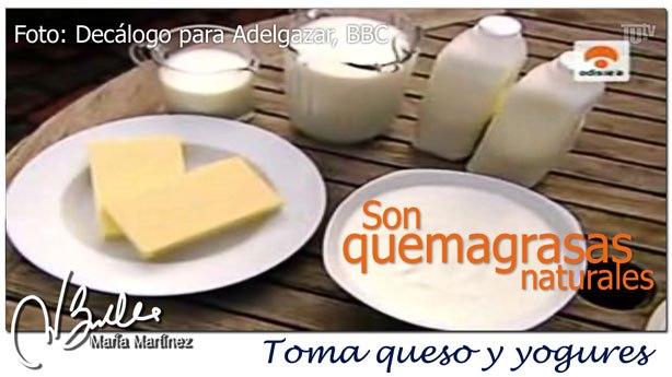 Decalogo para Adelgazar: Queso y yogures son quemagrasas naturales