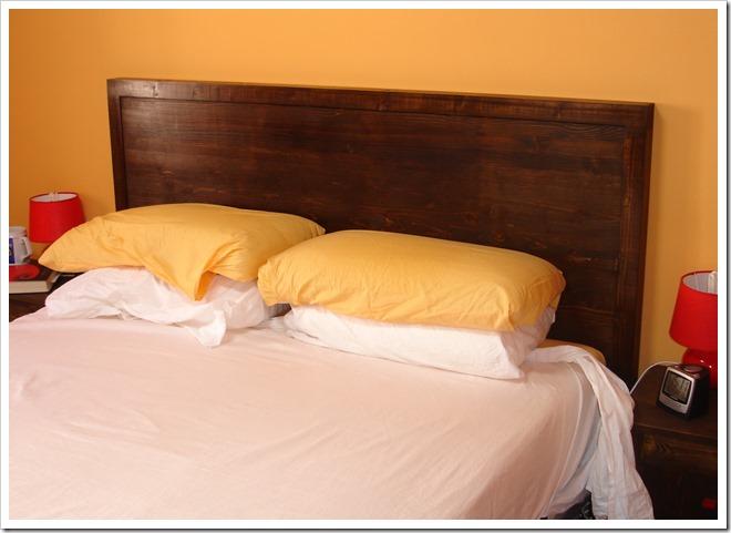 Cabecero de la cama terminado