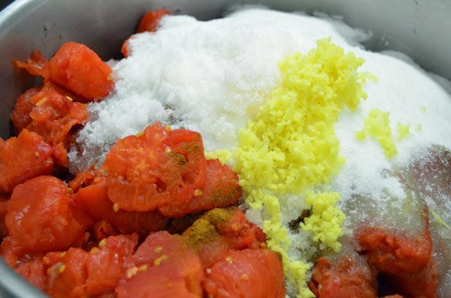 Mermelada de tomate y jengibre