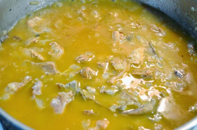 Ragout de ternera blanca con champiñones