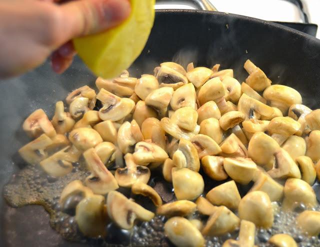 Ragout de ternera blanca con champiñones