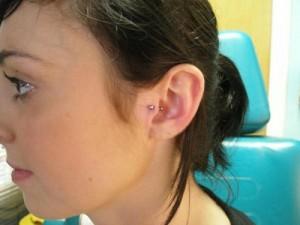 Piercing en la oreja